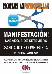 Mobilízate na defensa dos servizos públicos e dos nosos dereitos laborais